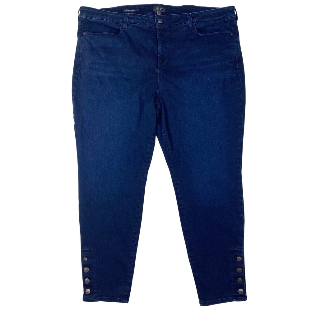 NYDJ Ami Skinny Legging Lift Tuck Button Ankle Jeans Jeggings Plus Womens 22W